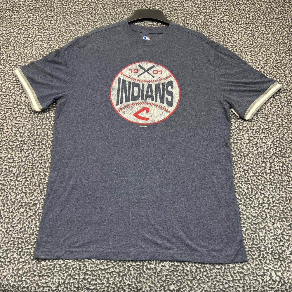 Cleveland Indians Guardians Shirt Men Large MLB Short Sleeve Crew‎ Neck New L